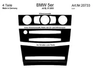 BMW 5 Serie E60/E61 2003–2010 Dashboardpanelen Meric foto 6