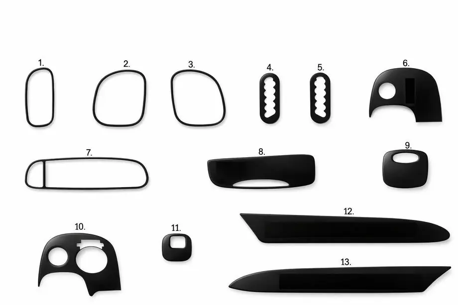 Chevrolet Corvette C5 1997–2004 Dashboard sierlijsten (Meric) Image