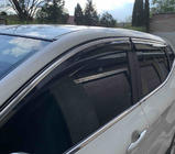 Nissan Qashqai 2014–2021 Raamdeflectoren met chroomstrip (Niken, set van 4) foto 1