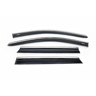 Raamdeflectoren met chroomstrip (Niken, set van 4) Nissan Qashqai 2014–2021 foto 4