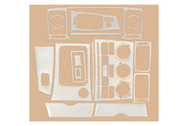 Toyota Corolla 2002–2007 Dashboard sierlijsten (2004-2007) Houtlook foto 2