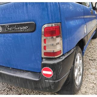 RVS achterlicht sierlijsten (2 st.) Citroen Berlingo 1996–2008 foto 4
