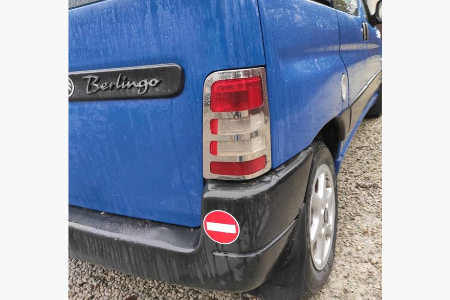 Citroen Berlingo 1996–2008 RVS achterlicht sierlijsten (2 st.) Foto 4