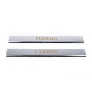 Instaplijsten Carmos V1 (set 2 stuks, RVS) Fiat Fiorino/Qubo 2008–2024 foto 2