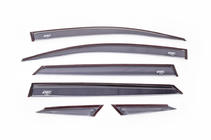 Hyundai Tucson TL 2016–2021 Raamdeflectoren (6 stuks, Perflex) foto 2