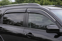 Kia Sportage 2004–2010 Raamwindschermen met chromen sierlijst (set van 4, Niken) foto 1