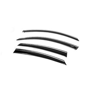 Raamwindschermen met chromen sierlijst (set van 4, Niken) Honda Civic Sedan X 2016–2021 foto 3