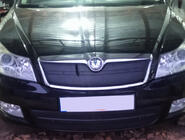 Skoda Octavia II A5 2010–2013 Winterafdekking voor grille (bovenste) foto 3