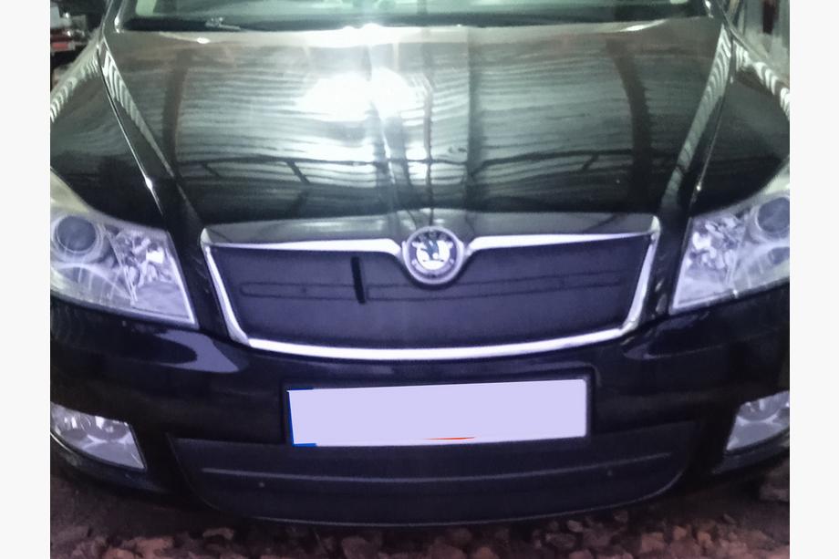 Skoda Octavia II A5 2010–2013 Winterafdekking voor grille (bovenste) Mat Foto 3