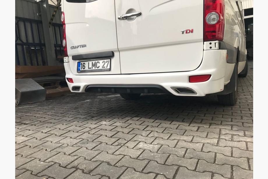 Volkswagen Crafter 2006–2016 Achterbumperdiffuser V2 (spuitklaar) Image