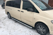 Mercedes Vito/V-klasse W447 2014– Fullmond side steps (2 stuks, aluminium) foto 5