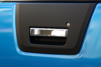 Nissan Navara 2006–2015 RVS afdekking voor kofferklephandgreep OmsaLine - Italiaans roestvrij staal foto 1