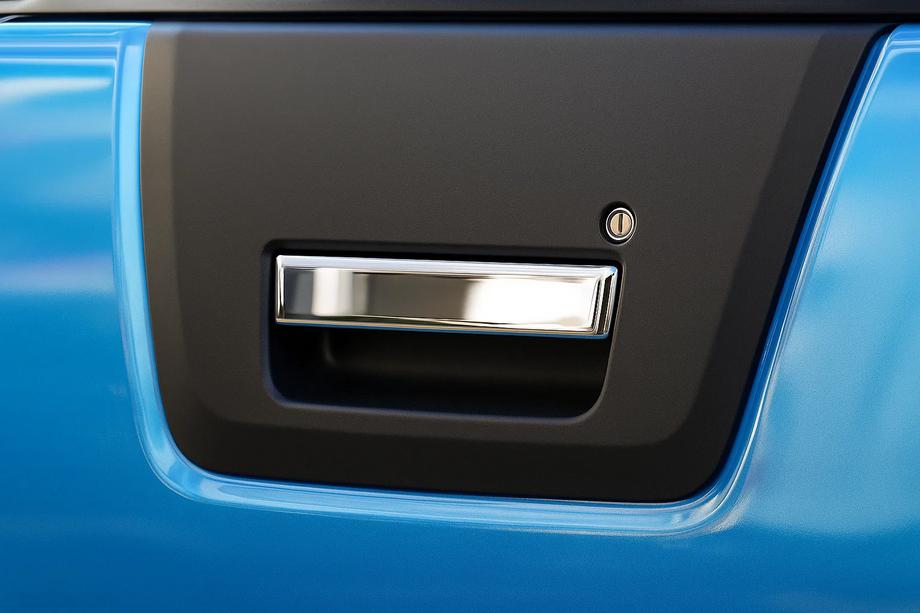 Nissan Navara 2006–2015 RVS afdekking voor kofferklephandgreep OmsaLine - Italiaans roestvrij staal Image