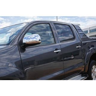 RVS spiegelkappen (set van 2) Toyota Hilux 2006–2015 foto 1