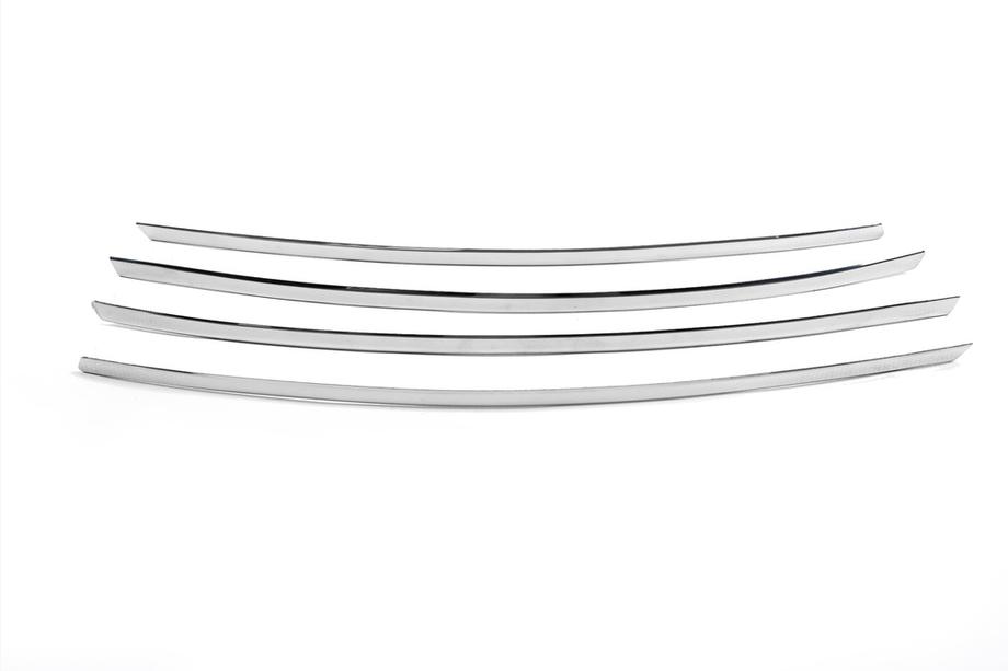 Volkswagen Amarok 2010–2022 Grille sierlijsten 2010-2016 (smalle strips, 4 stuks, RVS) Foto 3