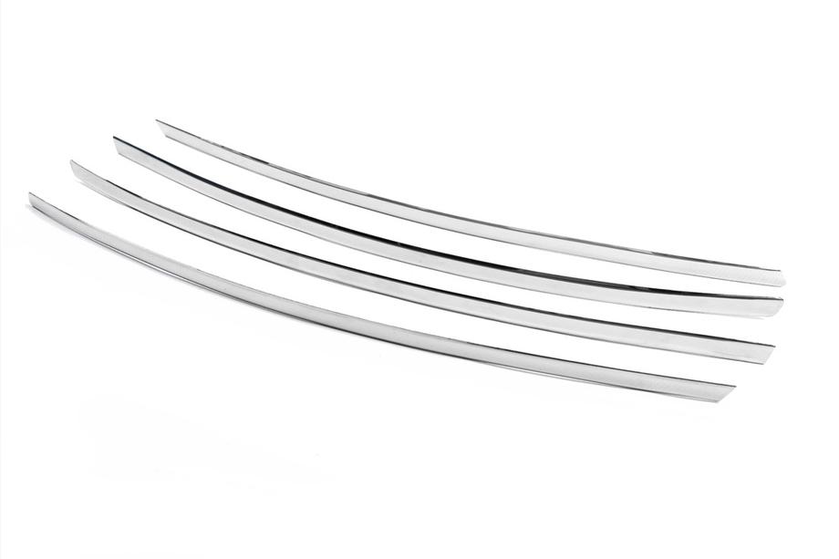Volkswagen Amarok 2010–2022 Grille sierlijsten 2010-2016 (smalle strips, 4 stuks, RVS) Foto 4