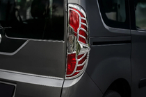 Opel Combo 2012–2018 Chroom omlijsting voor achterlichten (2015↗, 2 stuks, kunststof) foto 1