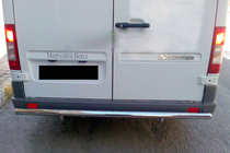 Mercedes Sprinter W901/902/903/904/905 1995–2006 Achterbeschermbeugel AK002 (RVS) foto 1