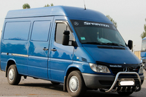 Mercedes Sprinter W901/902/903/904/905 1995–2006 Bullbar WT004 (RVS) foto 3