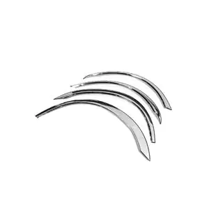 Wielkastlijsten (2006-2014, korte wielbasis, 4 stuks, RVS) Ford Transit 2000–2014 foto 2
