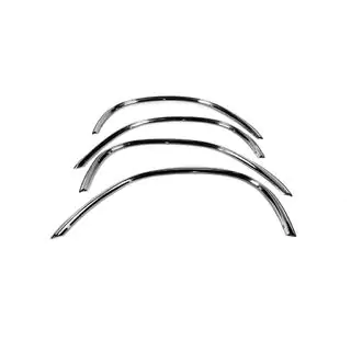 RVS wielkastlijsten (set van 4 stuks)