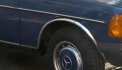 Mercedes W123 1975–1986 RVS wielkastlijsten (set van 4 stuks) foto 4