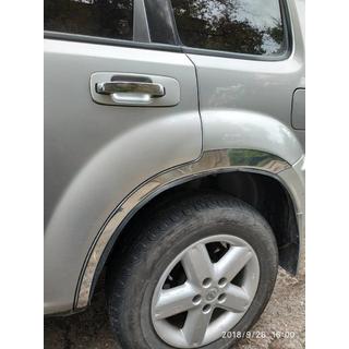 RVS wielkastlijsten (set van 4 stuks) Nissan X-trail T30 2002–2007 foto 2