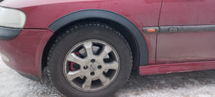 Opel Vectra B 1995–2002 Wielkastverbreders (set van 4, zwart) Metaal foto 3