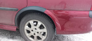 Opel Vectra B 1995–2002 Wielkastverbreders (set van 4, zwart) Metaal foto 4