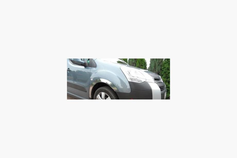 Peugeot Partner Tepee 2008–2018 RVS wielkastlijsten (set van 4 stuks) 1 zijdeur, roestvrij staal Foto 9