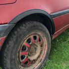 Volkswagen Golf 3 1991–2001 Wielkastverbreders (set van 4, zwart) ABS-kunststof foto 2