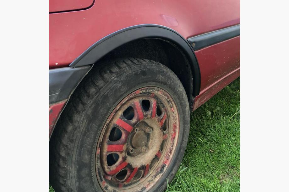Volkswagen Golf 3 1991–2001 Wielkastverbreders (set van 4, zwart) Metaal Foto 2