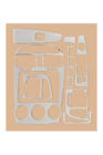Kia Cerato 1 2004–2009 Dashboard sierlijsten 2004-2006 (Sedan) Aluminium foto 3