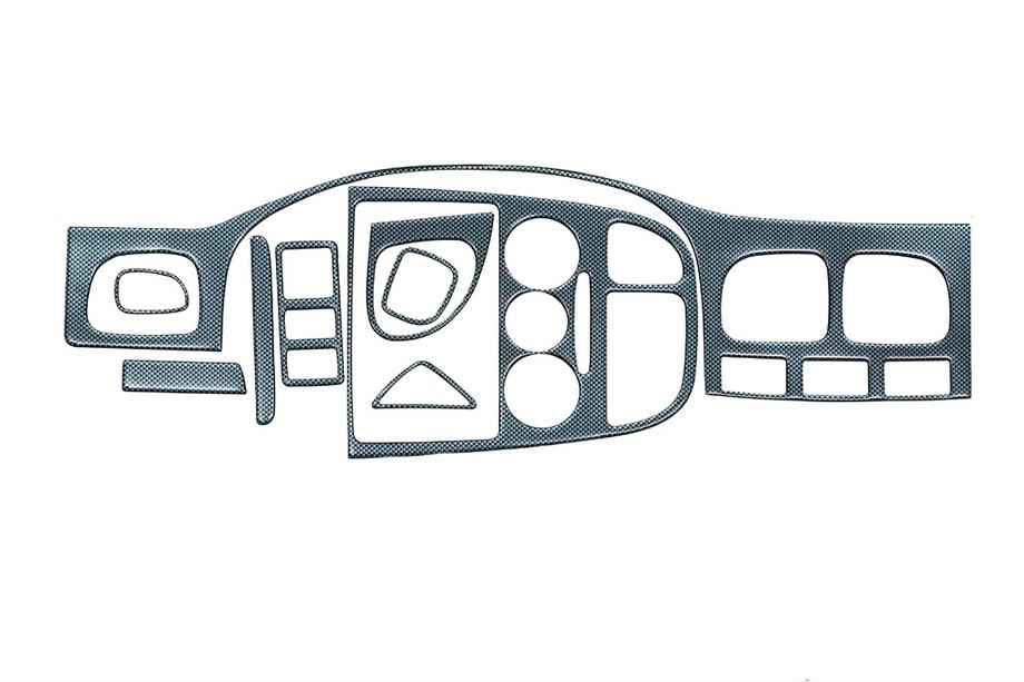 Kia Rio 2000–2005 Dashboardpanelen (2000-2002) Aluminium Image
