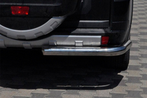 Mitsubishi Pajero Wagon III 1999–2006 Achterbeugel AK003 (RVS) foto 2
