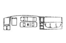 Mitsubishi Pajero Sport 1996–2007 Dashboardpanelen (2002-2007) Aluminium foto 6