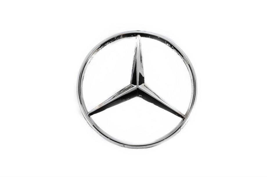 Mercedes E-class W124 1984–1997 Achterembleem (RVS) Image