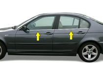 BMW 3 Serie E46 1998–2006 Raamomlijsting (RVS) foto 2
