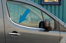Citroen Berlingo 2008–2018 RVS raamlijsten voor deurvensters Carmos - Turks staal foto 1