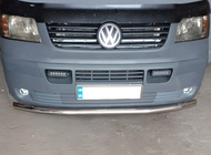 Volkswagen T5 Transporter 2003–2010 Enkele RVS voorbescherming 51 mm foto 1