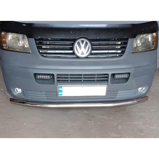 Enkele RVS voorbescherming Volkswagen T5 Transporter 2003–2010 foto 1