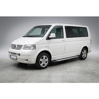 Side steps Allmond Grey (set van 2, aluminium) Volkswagen T5 Transporter 2003–2010 foto 1