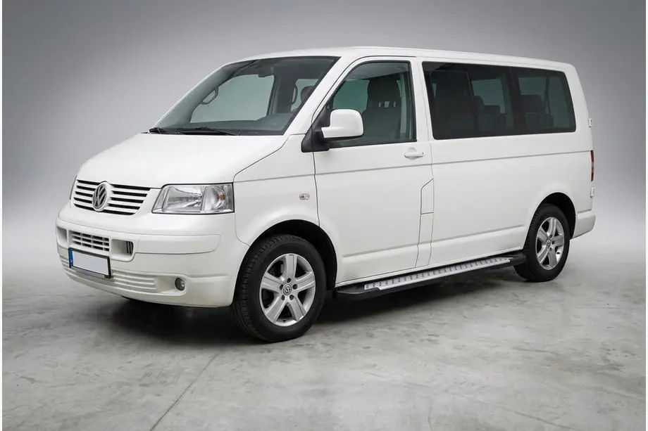 Volkswagen T5 Transporter 2003–2010 Side steps Allmond Grey (set van 2, aluminium) Foto 1