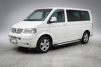 Volkswagen T5 Caravelle 2004–2010 Side steps X5-type (set van 2, aluminium) Korte wielbasis foto 1