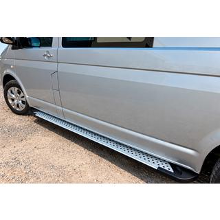 Side steps X5-type (set van 2, aluminium) Volkswagen T5 Caravelle 2004–2010 foto 3