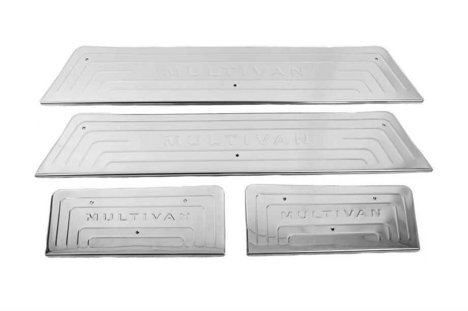 Volkswagen T5 Multivan 2003–2010 RVS interieur instaplijsten (OmsaLine) 4-deurs, OmsaLine - Italiaans roestvrij staal Image