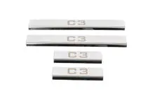 Citroen C-3 2009–2016 Chroom instaplijsten (4 stuks, Carmos) foto 2