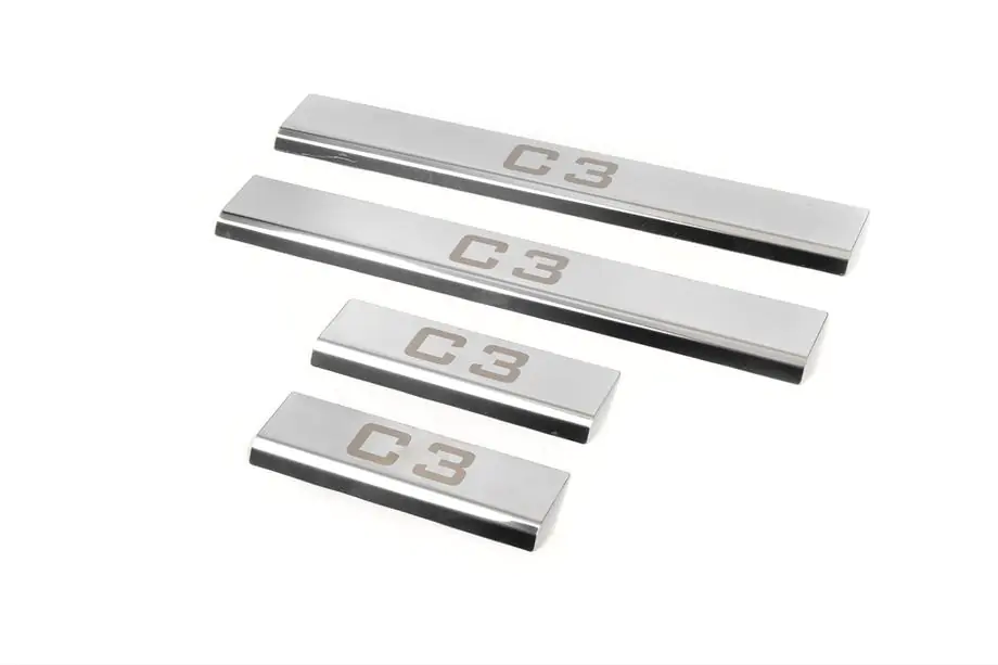Citroen C-3 2009–2016 Chroom instaplijsten (4 stuks, Carmos) Image