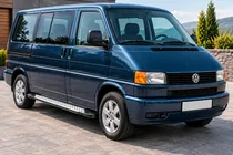 Volkswagen T4 Caravelle/Multivan 1990–2003 Side steps Allmond Grey (set van 2, aluminium) foto 1