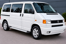 Volkswagen T4 Transporter 1990–2003 Side steps Allmond Grey (set van 2, aluminium) foto 1